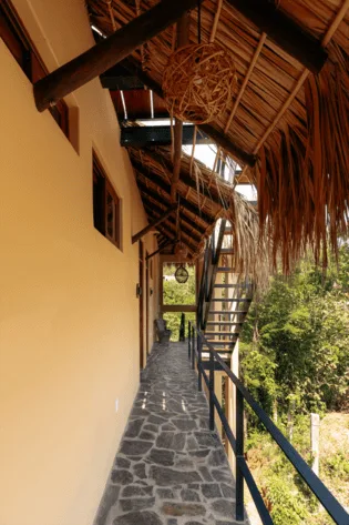 Interior de Casa La Vista Mazunte, alojamiento vacacional en la costa de Oaxaca
